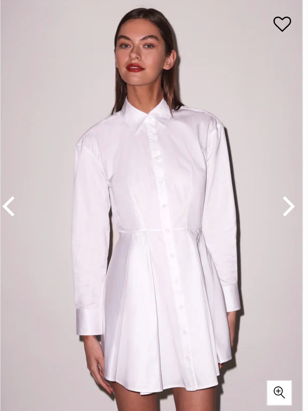 Donna Karan Crisp White Button-Front High Low Shirt Dress BNWT S Elegant Dress